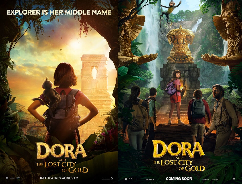 Hai teaser poster chính thức của Dora and the Lost City of Gold