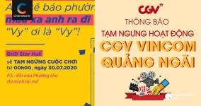 CGV Việt Nam, BHD tiếp tục thông báo tạm ngưng hoạt động của một số cụm rạp