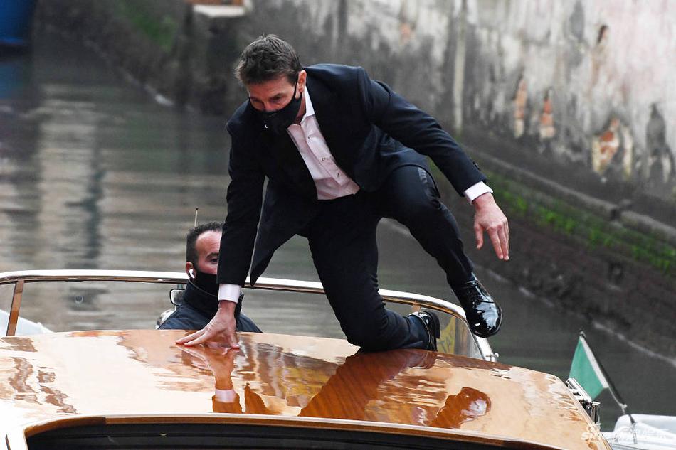 Hình ảnh Tom Cruise trên phim trường tại Venice (Ý)