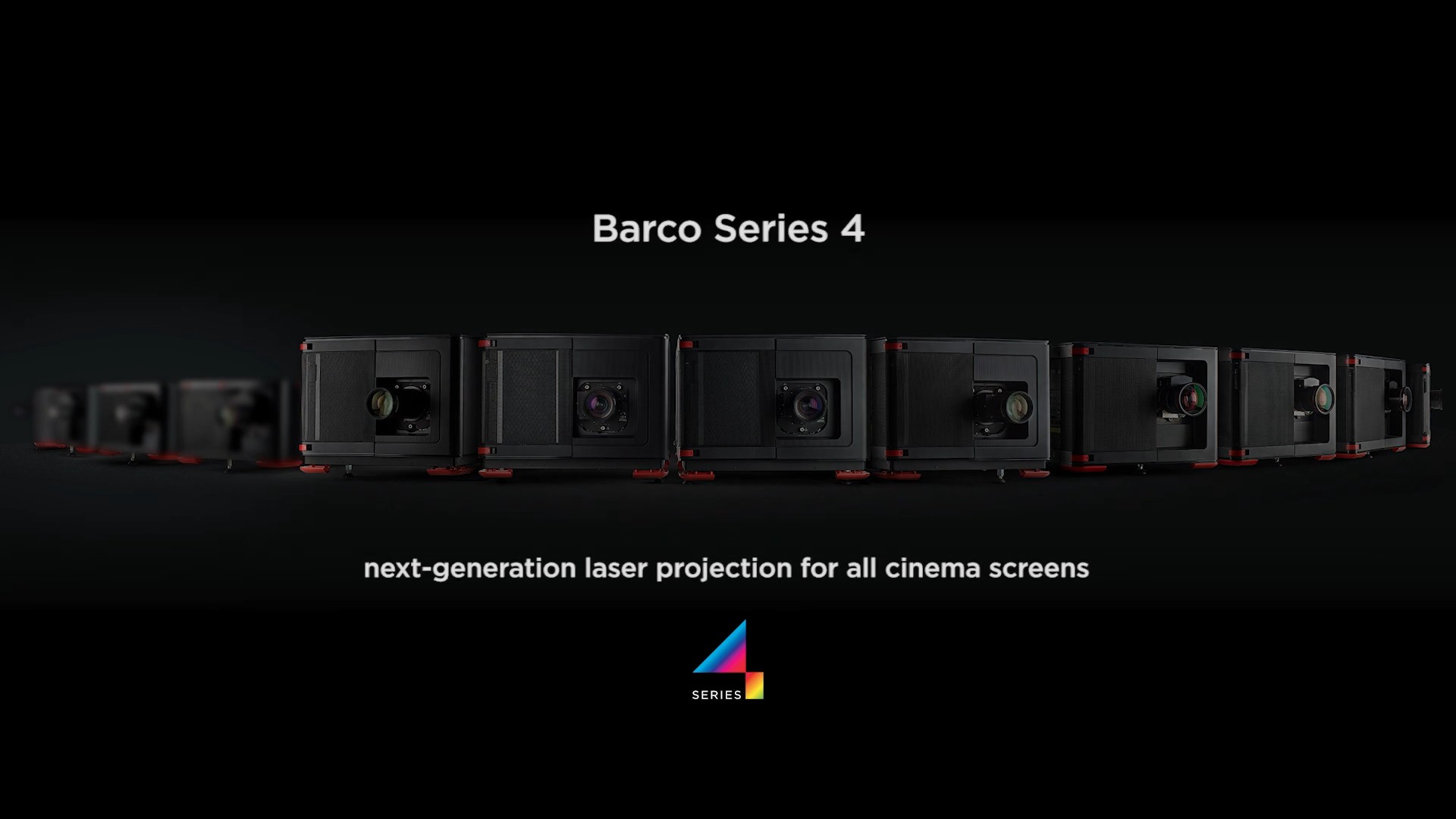 Dòng máy chiếu phim laser Barco Series 4 cho các màn hình nhỏ được công bố hồi tháng 10 năm 2020 của Cinionic