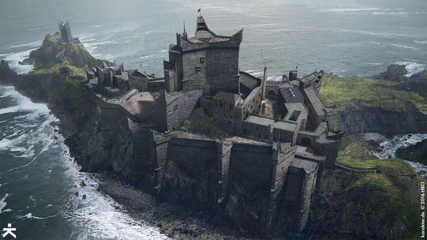 Lâu đài Dragonstone xuất hiện trong loạt phim truyền hình Game of Thrones. Ảnh: HBO