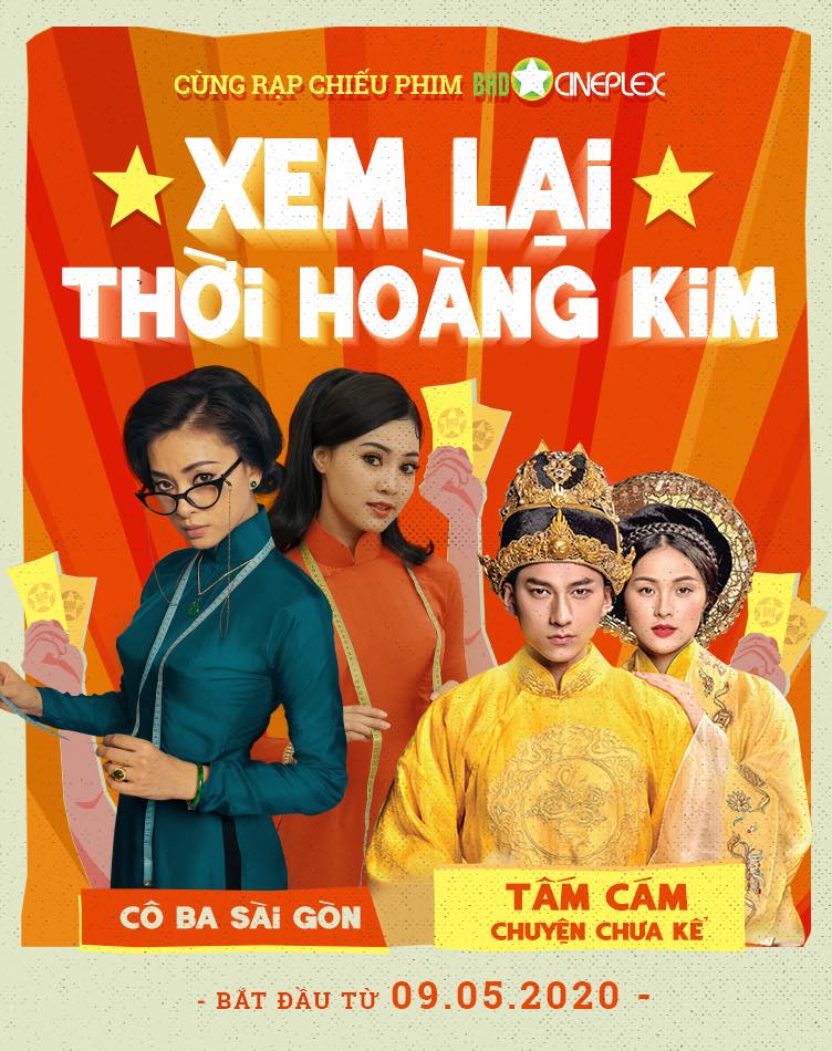 BHD dự kiến chiếu lại một số tác phẩm ăn khách Việt Nam trong ngày 09/05 tới. Ảnh: Fanpage BHD Star Cineplex