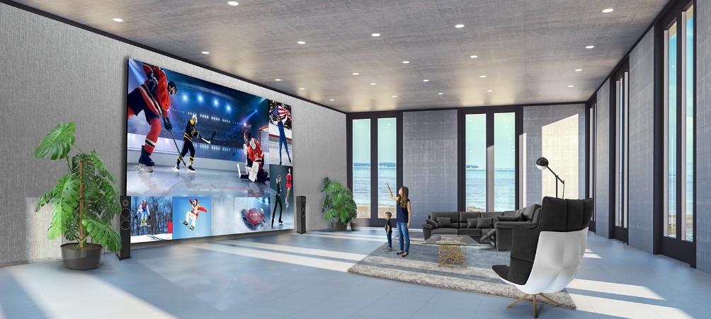 LG giới thiệu thế hệ TV Micro LED màn hình siêu lớn tới người dùng. Ảnh: LG