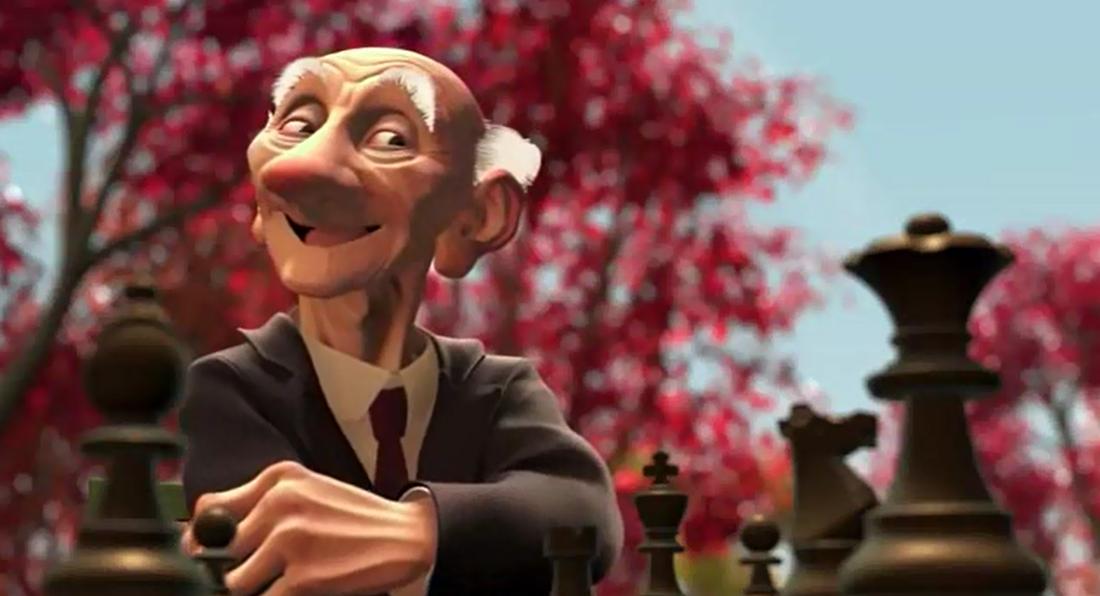 Geri's Game - một trong những phim ngắn được yêu thích hàng đầu của Pixar. Ảnh: Pixar