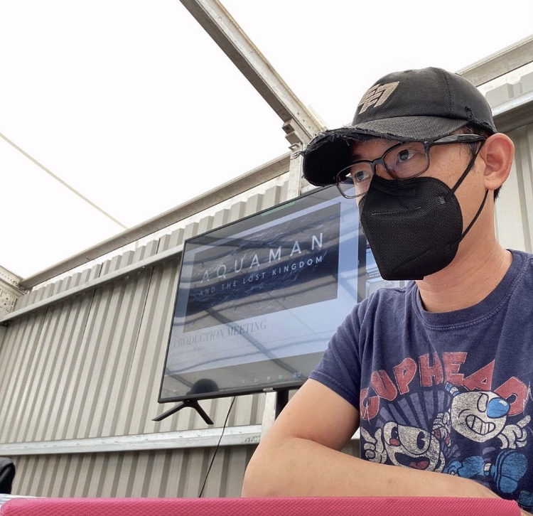 James Wan trên phim trường sản xuất Aquaman 2