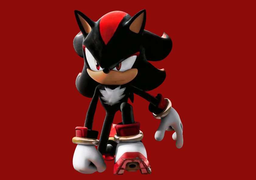 Tạo hình nhân vật Shadow the Hedgehog trong phiên bản trò chơi điện tử